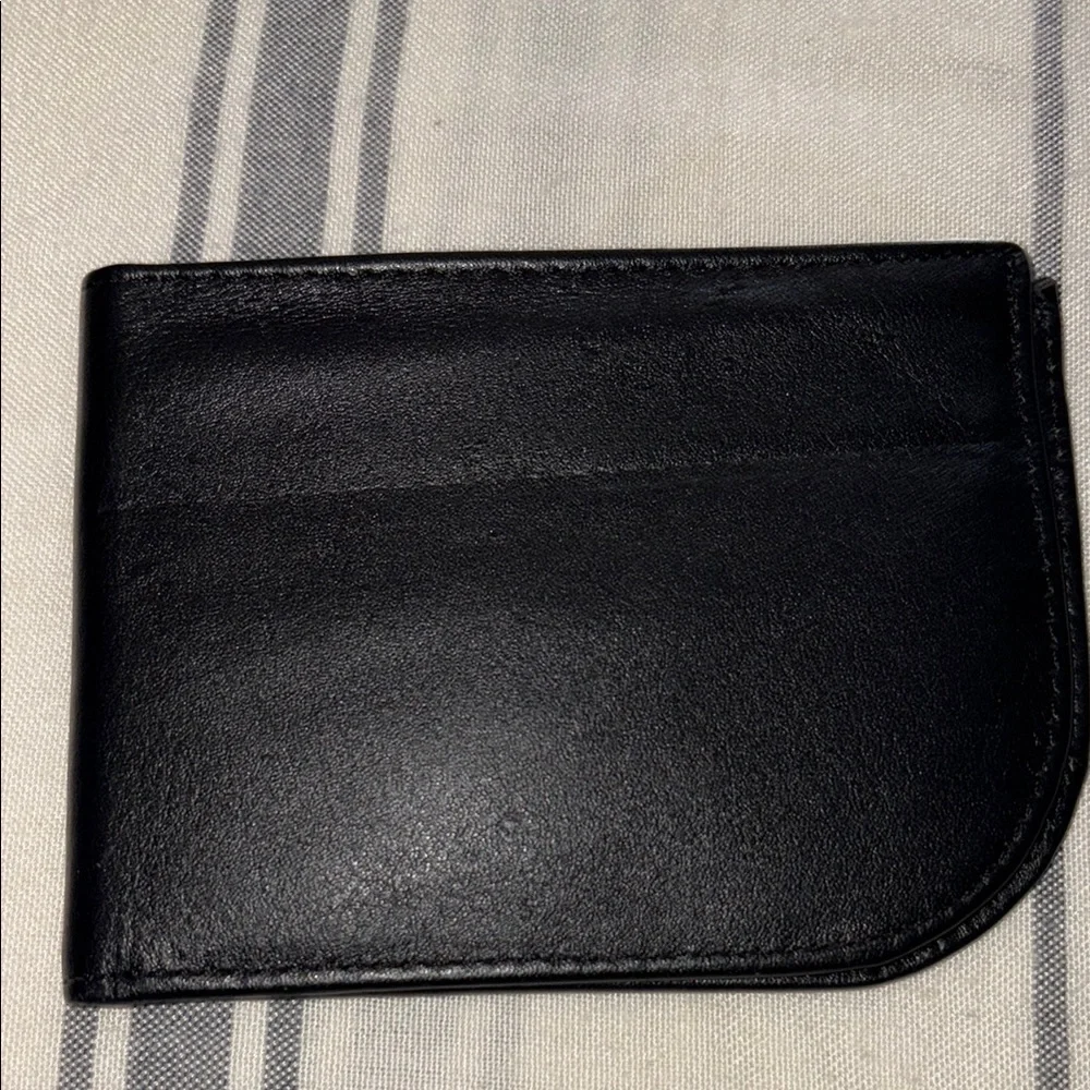 Black Leather clean Wallet